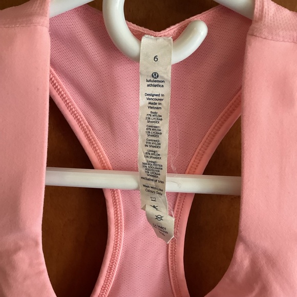 Lululemon Pink Tank Top - Picture 5 of 6